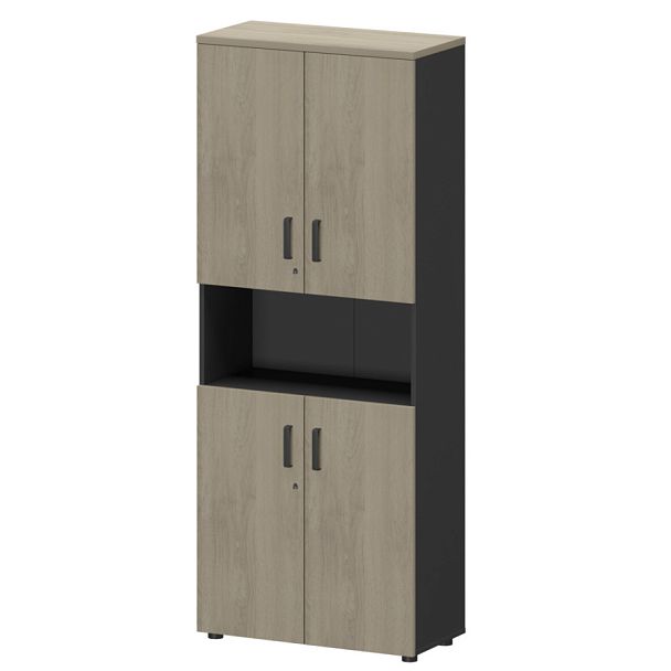 Шкаф СМШ-58Д4 Тип2 Графит/Кронберг 792x380x1990 Смарт - Вид 1