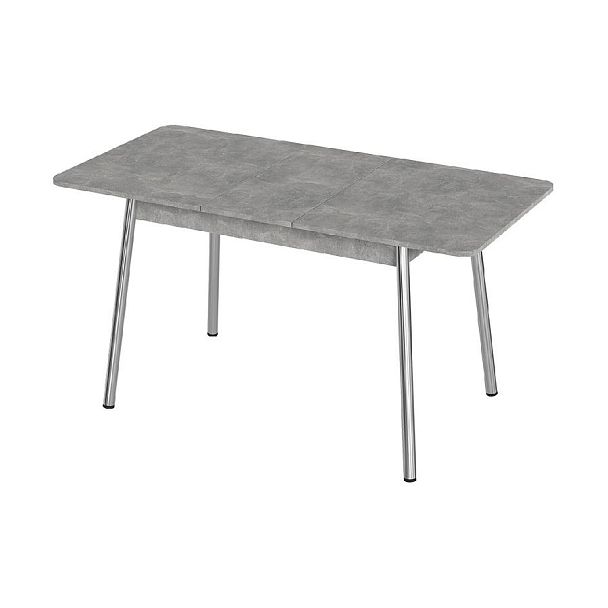 Стол Лион 2 ЛДСП (Подстолье косое хром(мет)) НЕ ВЫБИРАТЬ Ателье светлый - Вид 2