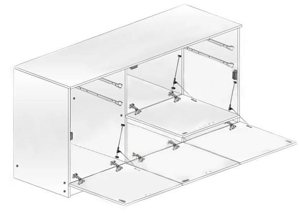 Комод " Домино" В Венге ЛДСП - Вид 4