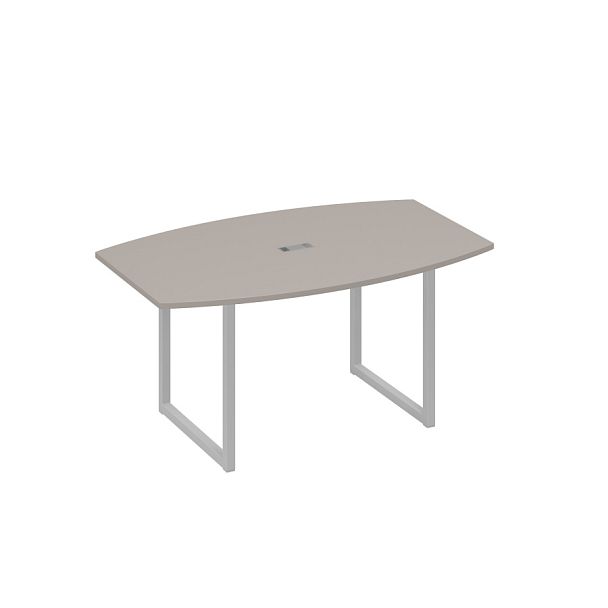 Стол 160 для переговоров на каркасе QUATTRO A4 А4 Б4 111 БП мокко премиум / металлокаркас серый - Вид 1
