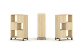 Стайл Проджект Набор стеллажа 1 сторон., 3 яр. SN.NS-321 Акация Лорка/Металл Антрацит 754*400*1248 - Фото предпросмотра