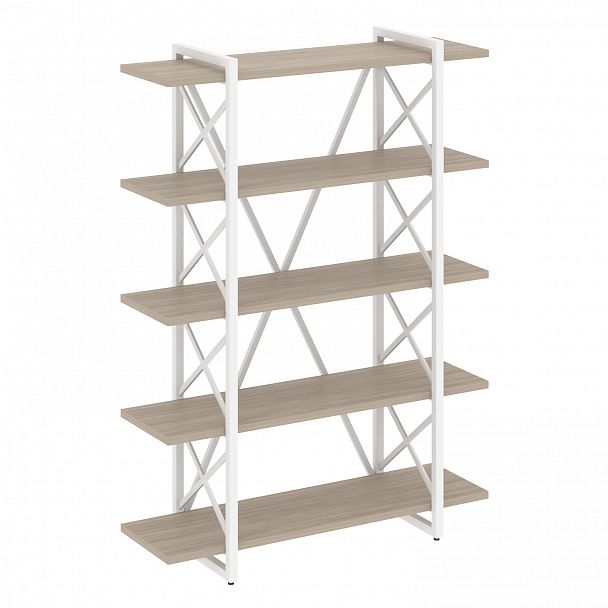 Стеллаж на опорах "Loft" VR.L-MST.O-5.8V дуб аттик/белый - Вид 1