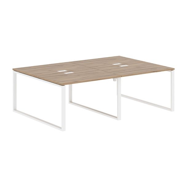 Стол 4-х местный EQWST 2316 Дуб Денвер светлый/Белый 2326х1606х750 EDIS - Вид 1