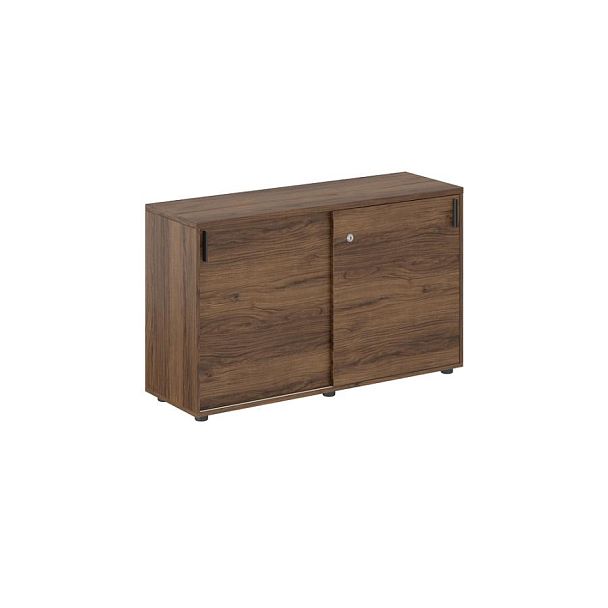 Шкаф купе 1238х400х750 низкий, с замком / корпус цвет: дуб модена, двери цвет: дуб модена Сигма / Sigma - Вид 1