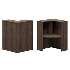 Стойка угловая левая А-555 дуб апрель 900x900x1220 Ресепшн - Фото предпросмотра