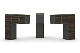 Concept Надставка низкая CN.ONN-005 Дуб Мали/Антрацит/Металл Антрацит 1099*365*1130 - Фото предпросмотра