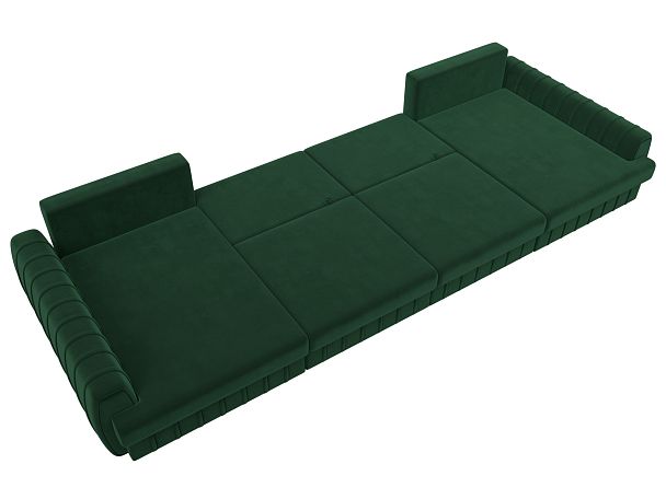 Диван П-образный Лига-057 НПБ Лонг Велюр зеленый - Вид 9