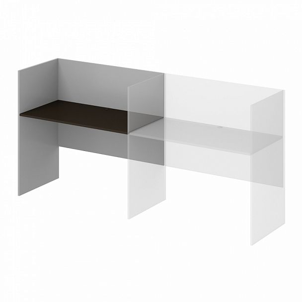 Стол дополнительный левый "Система-M" ПК-ССМ-СТ1Д158Х81ЛЭР/Д-В2-939 дуб ферраре - Вид 1