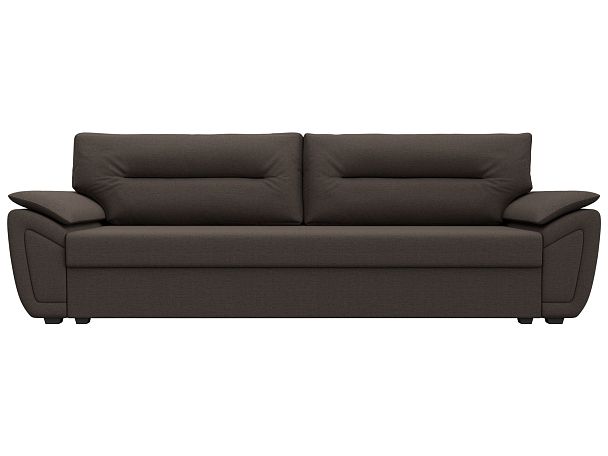 Диван прямой Нэстор Лайт Рогожка коричневый - Вид 2