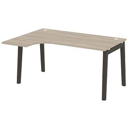 Onix Wood Стол эргономичный левый OW.SA-4 (L) Дуб аттик/Дуб тёмный/Антрацит металл 1580*1180*750 (800/460) - Фото предпросмотра