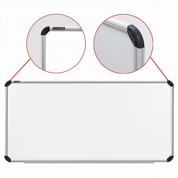 Доска магнитно-маркерная 120х240 см, улучшенная алюминиевая рамка, ГАРАНТИЯ 10 ЛЕТ, BRAUBERG Premium, 231702 - Вид 6