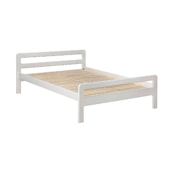 Кровать Массив 1,6Н Снег (Лак) - Вид 1