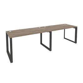 Onix Рабочая станция на О-образном м/к O.MO-RS-2.3.7 Тиквуд темный/Антрацит металл 2760*720*750 - Фото предпросмотра