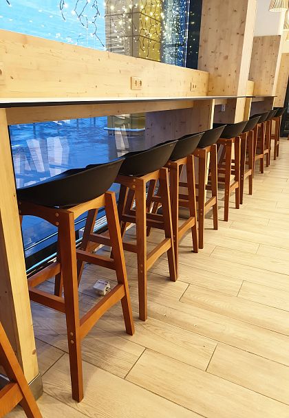 Стул барный Sheffilton SHT-ST19/S65 черный черный/светлый орех - Вид 5