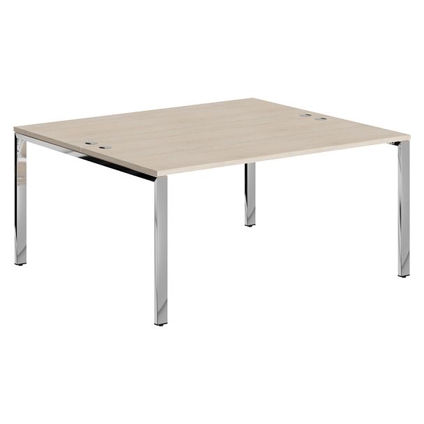 Стол 2-х местный XGWST 1614.1 Бук Тиара/Нержавеющая сталь 1600х1400х750 XTEN GLOSS - Вид 1