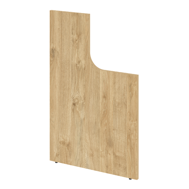 Onix Стойка (боковина) завершающая высокая с вырезом правая O.R-SVV (R) Тиквуд светлый 25*766*1187 - Вид 1