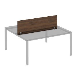 Экран с кронштейнами фронтальный для станции 160 на сером каркасе КФ Комфорт КФ К.С 848 ОФ французский орех - Фото предпросмотра