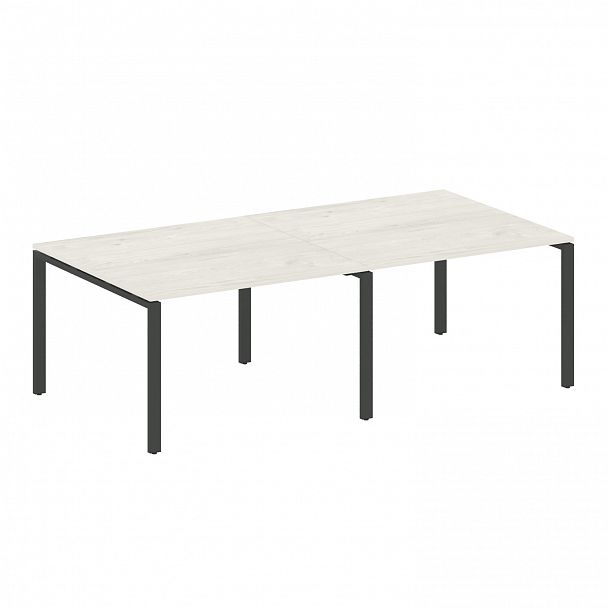 Стол для переговоров "Metal System" БП.ПРГ-2.2 дуб наварра/антрацит - Вид 1