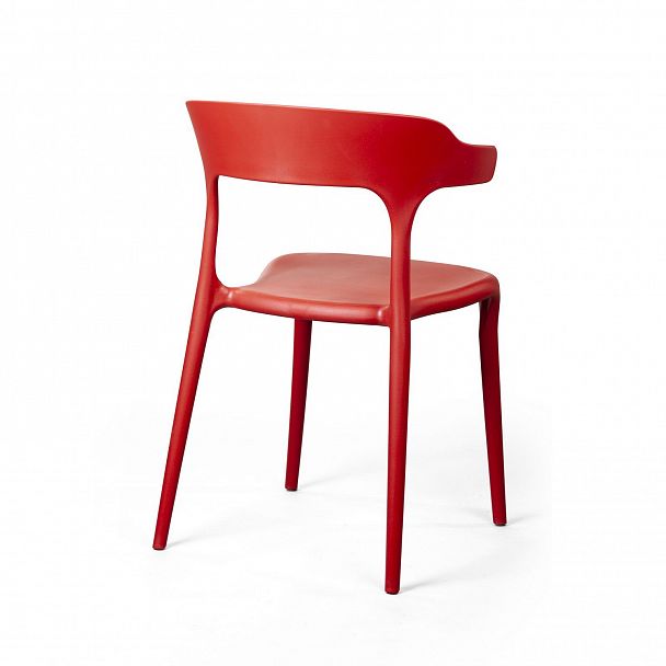 Стул Leo, первичный пластик красный, стопируемый - Вид 4