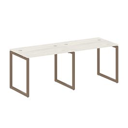 Metal System Quattro Р. ст. на 2 раб. места на О-образном м/к 40БО.СМ-2.1 Дуб наварра/Мокко металл 2000*720*750 - Фото предпросмотра