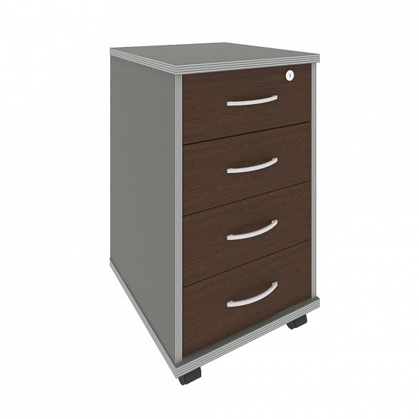 Тумба "Riva" А.ТМ-4F венге/металлик - Вид 1