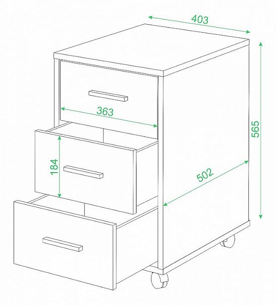 Тумбочка Живой дизайн ТС-1 Венге - Вид 3