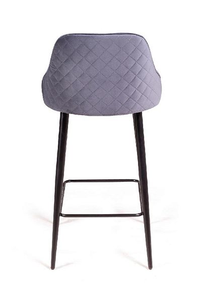 Стул полубарный Neo ромб, бархат серый 27 - Вид 6