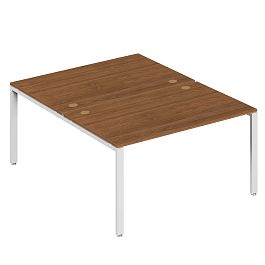 Бенч-система на 2 места Trend Metal 140x147x75 орех экко - Фото предпросмотра