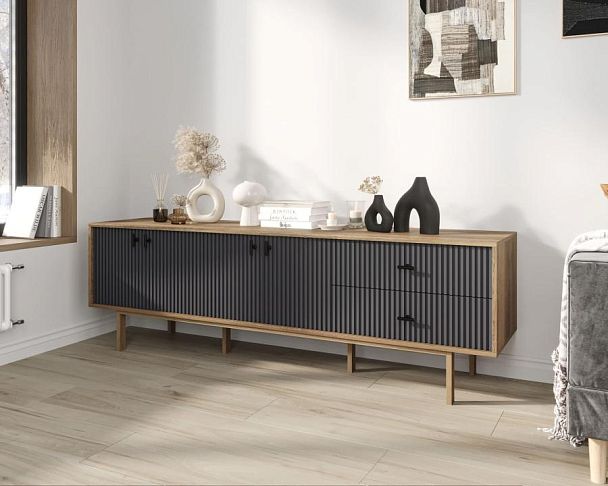 Комод с четырьмя дверками и двумя ящиками Emerson арт EM04/7024/L - Вид 3