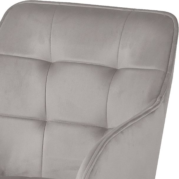 Комплект полубарных поворотных кресел Мони К, Confetti silver/черный, 4 шт. - Вид 7