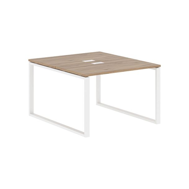 Стол 2-х местный EQWST 1113 Дуб Денвер светлый/Белый 1160х1346х750 EDIS - Вид 1