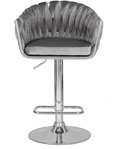 Стул барный DOBRIN MARCEL (серый велюр (MJ9-75)) - Вид 6