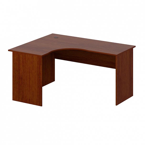 Стол эргономичный "Логистика" ПК-ЛОГ-СТЭ150Х120ЛД/18-В1-34 миланский орех темный - Вид 1