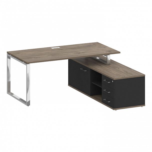 Стол с опорной греденцией "Shift" SK.SRG-180 дуб мали/антрацит - Вид 1