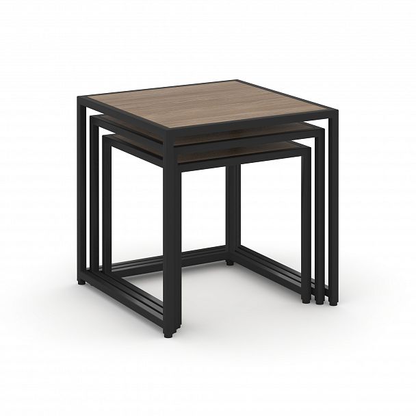 Стол журнальный "Loft" VR.L-SJK-40 Дуб Аризона/Черный - Вид 3