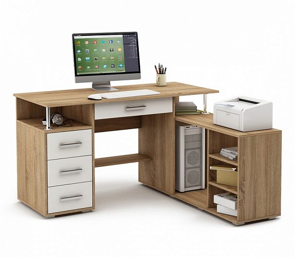 Стол письменный Амбер-12Я - Вид 1