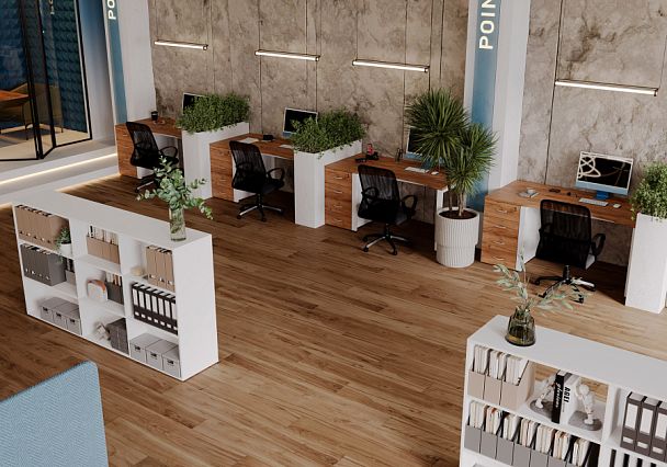 Удлинитель стола Tess 180x80x75 дуб шамони светлый - Вид 12