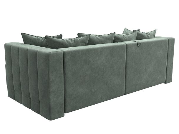 Диван угловой Лига-052 НПБ угол универсальный Велюр зеленый - Вид 5