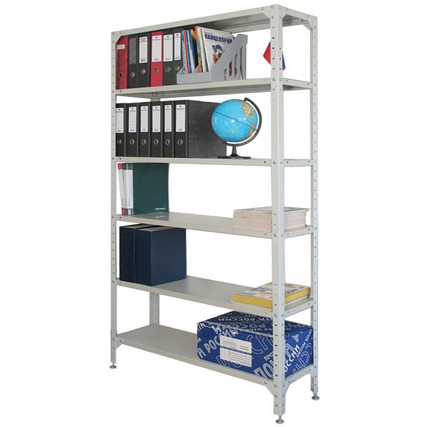 Стеллаж металлический "УНИВЕРСАЛ", 2000х1000х400 мм, УСИЛЕННЫЕ СТОЙКИ, 6 полок, регулируемые опоры, 290349 - Вид 5