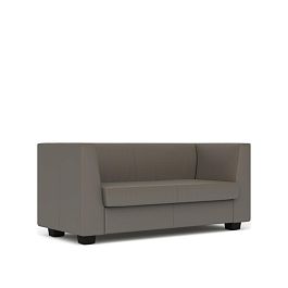 Диван 2-местный Миларго экокожа серо-коричневая CN6 - Фото предпросмотра