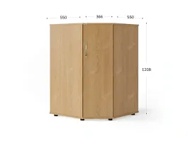 UNITY PШ-80Г БУК Угловой шкаф закрытый 800х800х1208 - Фото предпросмотра