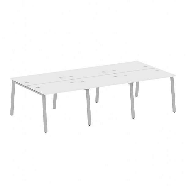 Рабочая станция "Metal System" БА.СМ-6.1 белый/серый - Вид 1