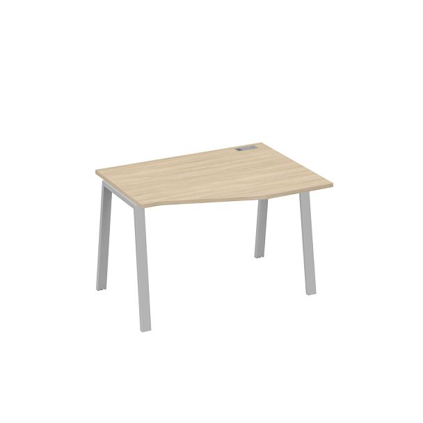 Стол эргономичный правый "Техно" на металлокаркасе TRE A4 А4 Б3 062 БП дуб скандинавский / металлокаркас серый - Вид 1