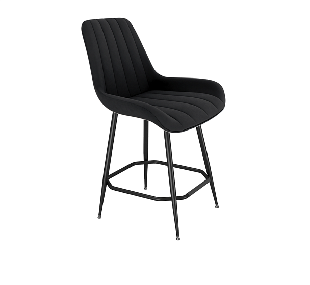 Стул полубарный Sheffilton SHT-ST37/S148-1 ночное затмение/черный муар - Вид 1