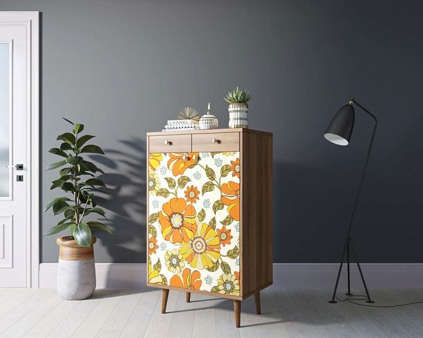 Комод Berber два ящика и дверки 47 принт арт BB46/Print_47 - Вид 3