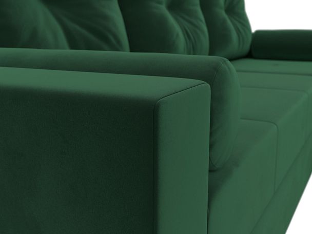 Диван угловой Верона Лайт угол правый (полностью велюр зеленый) - Вид 4
