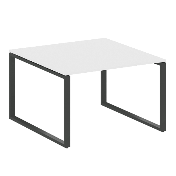 Metal System Перег. стол (1 столешница) на О-образном м/к БО.ПРГ-1.2 Белый/Антрацит металл 1200*1235*750 - Вид 1