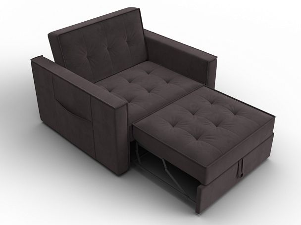Кресло-кровать Лига-104 (80) Велюр коричневый - Вид 7