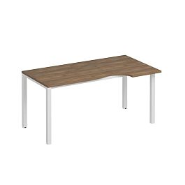 Стол эргономичный правый на металлокаркасе КФ Комфорт КФ К.Б1 1140 ШТ дуб шамони темный / белый - Фото предпросмотра