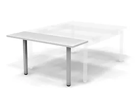 EUROPE/ЕВРОПА RE025-123х60 Стол приставной 1230x600x750 Белый - Фото предпросмотра